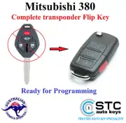 MITSUBISHI 380 REMOTE FLIP TRANSPONDER KEY LESS FOB 2005 2006 2007 2008