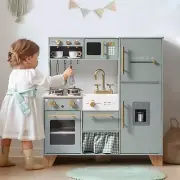 ROBOTIME Play Kitchen for Kids Toddlers, Wooden Pretend Play Kitchen Set Toy ...