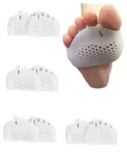 4 Pairs Metatarsal Gel Pads, Toe Separators to Correct Bunions and Foot Pain