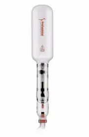 Infrared Steam Hair Straightener Dual Voltage 2 Inches Wide Plate Hair Salon Steam Styler Ceramic Tourmaline Flat Iron-White