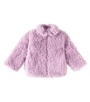 [Stella McCartney Kids] Stella McCartney Kids Faux shearling jacket Y 6 purple