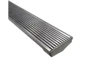 DrainTEK Custom Wedge Wire Shower Grate 4mm Gaps - 85mm - Brushed Finish (1001mm-1500mm)