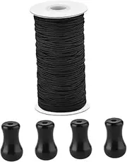 HOMOCONO Blind Cord Holder 50m Set Window Blind Cord Pulls Tassels PVC Roman Venetian Blind Cord Knobs for