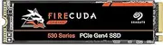 Seagate FireCuda 530, 1 TB, Internal SSD, M.2 PCIe Gen4 ×4 NVMe 1.4, Transfer speeds up to 7300 MB/s, 3D TLC NAND, 1275 TBW, 1.8M MTBF, for PS5/PC, 3 Year Rescue Services (ZP1000GM3A013)