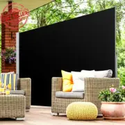 Privacy Screen, 2 x 3m Retractable Side Awning Roller Blind Sun Shade Outdoor