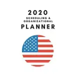 2020 USA PLANNER: YEARLY MONTHLY AND DAILY CALENDAR NOTEBOOK FOR SCHEDULING AND ORGANIZATION (GLOSSY WHITE)