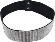 [DuBom] Girl's Belt Easy Snap Crystal Buckle with Adjustable Canvas Belt Bigger