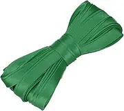 uxcell Double Fold Bias Tape for Sewing 2/5 Inch x 5.5 Yards Satin Pre-fold Continuous Binding Tape for Seaming Quilting Hemming Binding DIY Crafts, Green