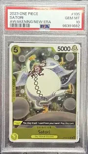 PSA 10 One Piece OP05-105 R Satori - English - Awakening of the New Era