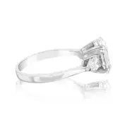 Luminesce Lab Grown Platinum 2.6 Carat Diamond Engagement Ring, Q