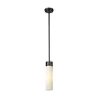Innovations Lighting Empire 1-Lt 11" Stem Pendant, MB/MWG - 429-1S-BK-G429-11WH