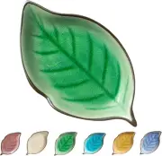 Ceramic Spoon Rest for Stove Top, Ice Cracks Leaf Cute Kitchen Counter, Cooking