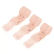 Chiffon Ribbon, 1.5"x7 Yard Silk Peach Tulle Satin Fabric Ribbon,3pcs