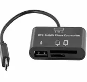 3 in 1 Micro USB OTG Adapter SD/Micro SD TF Card Reader With USB 3.0 Female