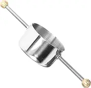 LIGIGWASH Stainless Steel Double Bead Measuring Cup Jigger Tools for Precise Cocktail Measures Compact Design for Home and Bar Use Sleek and Modern Appearance Easy to Control