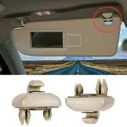 2X Beige Sun Visor Bracket Hook Clip Hanger For Audi A3 S3 A4 A5 S5 B8 Q5 RS3 TT (for: Audi)