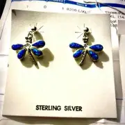 Southwest Indian Foundation Opal Dragonfly Set Sterling Silver