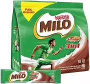 Energy Drink No Caffeine Nestle Milo 3 in 1 Instant Drink (30 packets) Malaysia