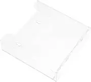 Homoyoyo Clear Magazine Holder A5 Leaflet Organizer Wall Bracket for Office - Vertical File Folder Storage Rack - Acrylic Document Display Stand for Pamphlets and Brochures
