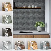 Marble Stickers Decal PVC Wall Tile Sticker Mosaic Waterproof 20 Pieces Bathroom