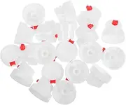 GAXIRE 20PCS White Plastic Spray Nozzles for Graffiti Versatile Replacement Caps for Aerosol Cans Durable Pe Construction for Home Renovations Craft Projects and Automotive Repairs