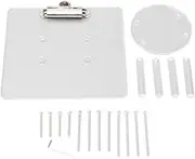 Cart Scorecard Holder with Clamp Acrylic Universal Fit for E Z GO and Club Car Carts with 5 Or 6 Holes Steering Wheels Easy Installation