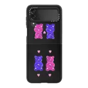 Galaxy Z Flip4 Impact Hinge Case Jelly couple bears by Skylar Kim