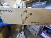 13-35 inch Dual Monitor Arm for 2 Ultrawide Screens, Height Adjustable Full
