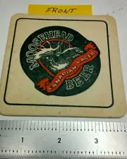 MOOSEHEAD BREWING CO of ST JOHN NB, " BE A MOOSEHEAD MAN FOR LIFE" BEER COASTER.