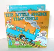 Book Holder Little Engine That Could Holds 12 Golden Bks Wood Box J