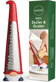 OTOTO New Pepito Zester Grater - Gnomes Cheese Grater, Gnome Gifts, Parmesan Che