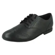 Girls Clarks Brogue Lace Up School Shoes Finja Brogue Y