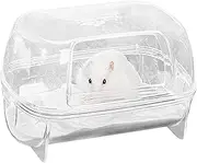 Hamster Sand Bath Playpen - Transparent Shower and Digging Space for Cages | Hamster Bath, Hamster Bath Playpen with Sand for Hamsters | Litter Tray, Bed for Hamsters