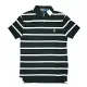 Polo Ralph Lauren 男版條紋短袖POLO衫 黑白 S