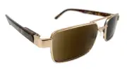 Jury Reading Sunlasses Matt Gold/Tortoiseshell Frame UV400 Brown Lenses