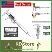 Precision Digital Caliper 6 Inch with Stainless Steel - LCD Screen & Auto-Off