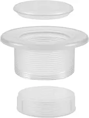 Plastic Parasol Hole Ring Plug and Cap Set Safety Protection Patio Table Umbrella Insert Reinforced Parasol Table Insert for Yard..(Transparent Color)