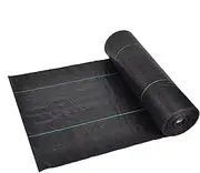 Arrovarp Garden Blocker Fabric, Garden Fabric Heavy Duty, Sturdy Black Grass Barrier Mat for Underlayment, Commercial Driveway, Landscaping