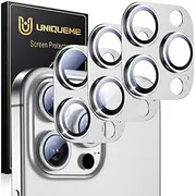 UniqueMe Pack of 3 Camera Protection for iPhone 15 Pro/iPhone 15 Pro Max Camera Protection [Scratch-Resistant, Stable], Ultra Clear 9H Hardness Camera Protection for iPhone 15 Pro Max/iPhone 15 Pro