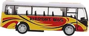 TOBBOMEY Metal Die-cast City Bus Model Car Pull Back Mini Vehicle Toy for Toddlers Detailed Craftsmanship