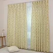 [144 Size] William Morris Drape Curtain + Lace Curtain Set of 2 [Scroll Scroll] 78.7 x 65.0 inches (200 x 165 cm), P265S, Thermal Insulation, Made in Japan, Machine Washable, 3rd Grade Blackout