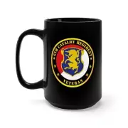 Black Mug 15oz - Army - 6th Cavalry Regiment Veteran
