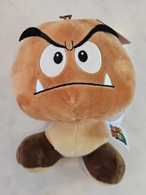 Super Mario Goomba Plush - Good Stuff Basic Fun Inc - Nintendo - 7" - NEW