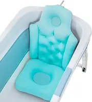 Full Body Bath Cushion Bath Pillow, Non-Slip Portable Bath Cushion, Bathtub Cushion Bathtub Seat Backrest for Head Neck Shoulder Back Support, Spa Pillow Mat for Bathtub, 74 * 35CM