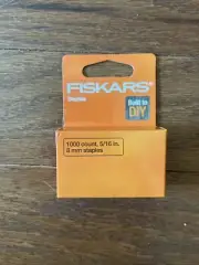 Fiskars Built to DIY 5/16 Inch 8mm Gun Staples 1000 Count