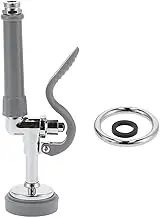Pre Rinse Sprayer, Commercial Sink Faucet Spray Valve High Pressure Kitchen Dish Sprayer Nozzle Head Accessory with Hand Grip Assembly Replacement Kit for Restaurant Industrial Faucets