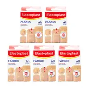 200pc Elastoplast Fabric Plasters Water-Repellent Bruise/Wound Bandage Mixed