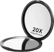 Zernblend Compact Compact Mirror with 1X/20X Magnification, Ideal for Travel, 20x Magnifying Mirror, Travel Mirror, Cosmetic Mirror