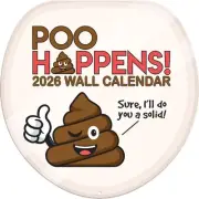 Turner Licensing, Poo Happens 2026 Wall Calendar