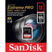 Sandisk 64GB Extreme Pro FS U2 4K HD SD card for Nikon D3500 D3400 D3300 D3200
